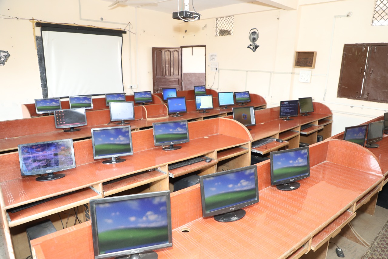 Computer lab with modern systems and high-speed internet